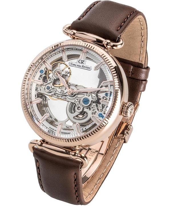 Zegarek męski Carl von Zeyten Elzach Skeleton Automatic CVZ0031RWH