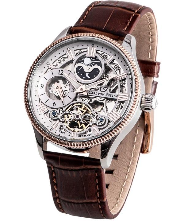 Zegarek męski Carl von Zeyten Kirnbach Skeleton Automatic CarlvonZeyten-CVZ0034RWH