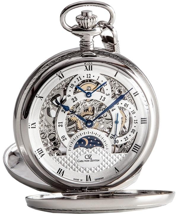 Meski zegarek Carl von Zeyten Schutter Skeleton Mechanical CVZ0038SL