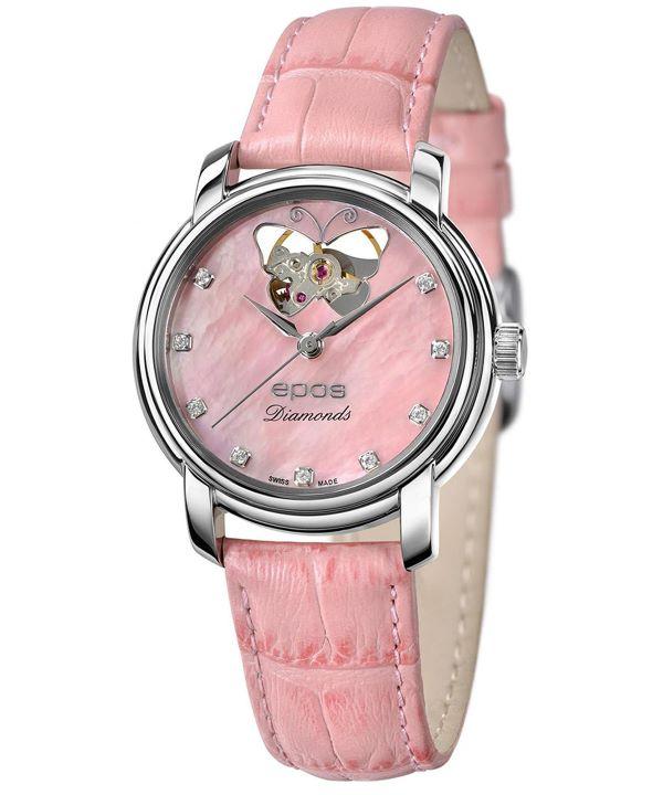 Zegarek damski Epos Ladies Diamonds Open Heart Automatic