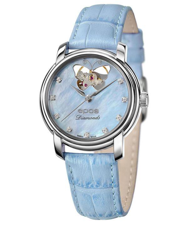 Zegarek damski Epos Ladies Diamonds Open Heart Automatic