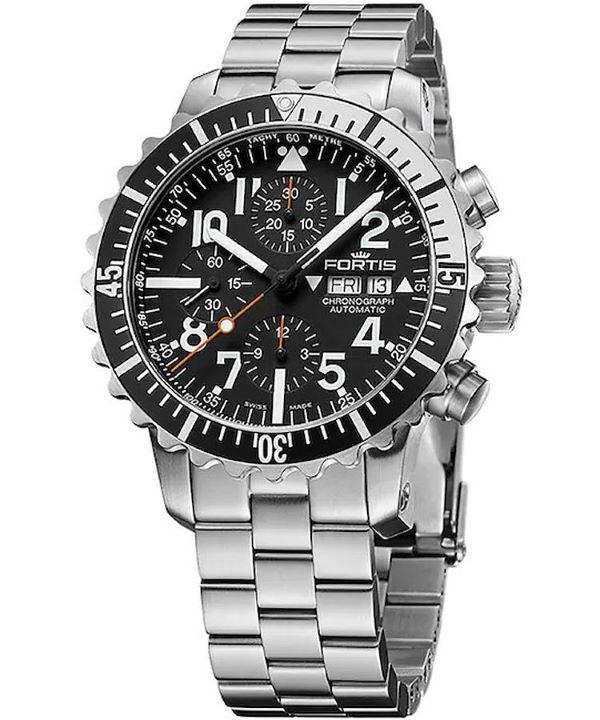Zegarek męski Fortis Marinemaster Silver Chronograph