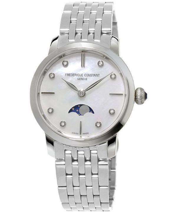 Zegarek Damski Frederique Constant Slimline Ladie Moonphase FC-206MPWD1S6B
