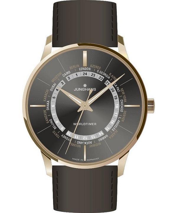 Zegarek męski Junghans Meister Worldtimer