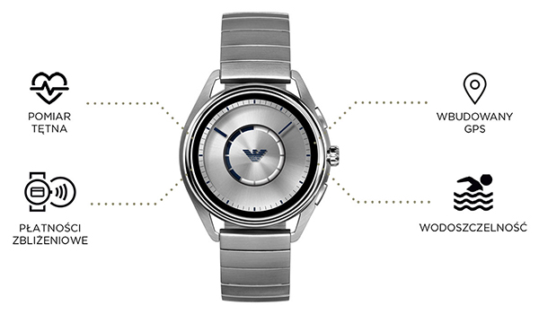 Emporio Armani Connected ART5006 funkcje smartwatcha
