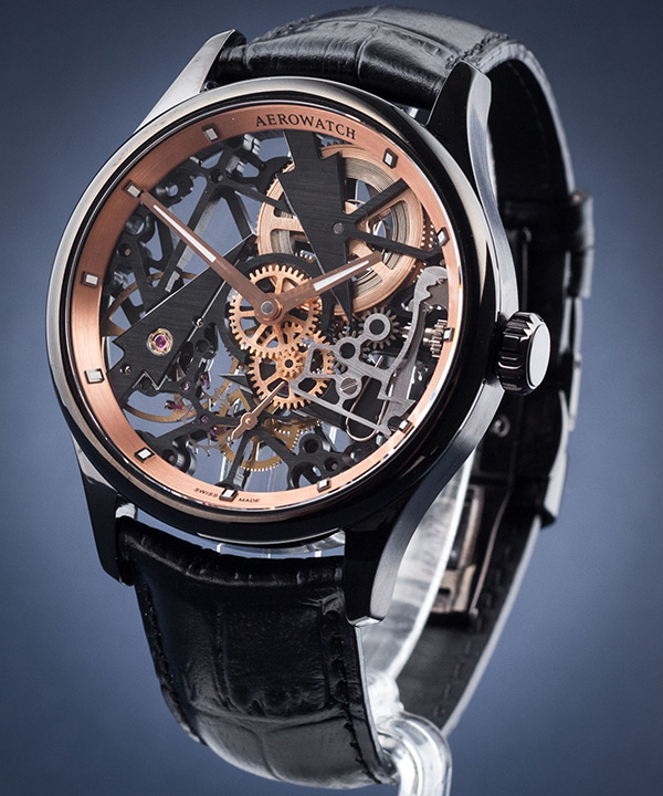 Zegarek męski Aerowatch Renaissance Skeleton