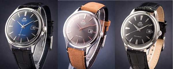 Zegarki Orient Bambino kolaż