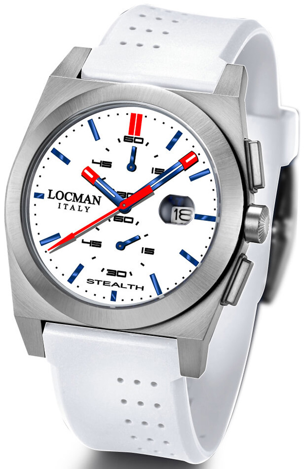 Locman Stealth Chronograph 020200WHFBLRSIW Locman Stealth Chronograph 020200WHFBLRSIW