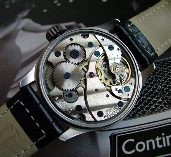 widoczny mechanizm zegarka