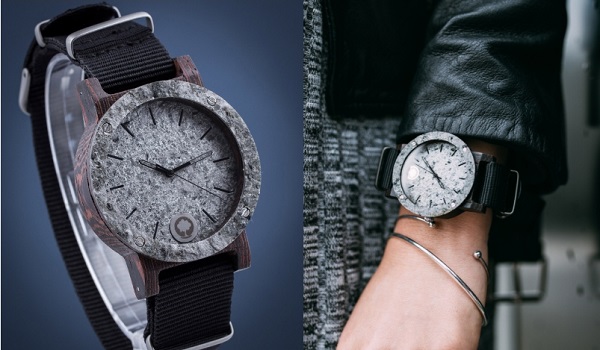Zegarek Plantwear Raw Double Silver Heban kolaż