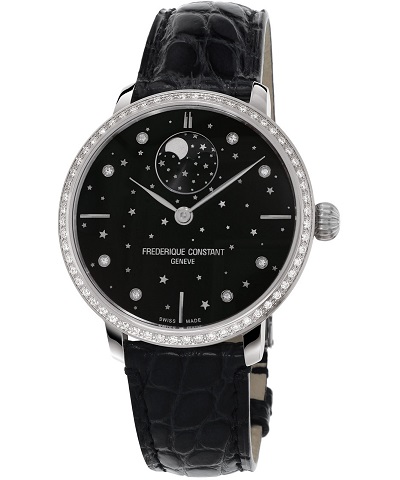 Zegarek Damski Frederique Constant Moonphase- Stars Manufacture Automatic FC-701BSD3SD6