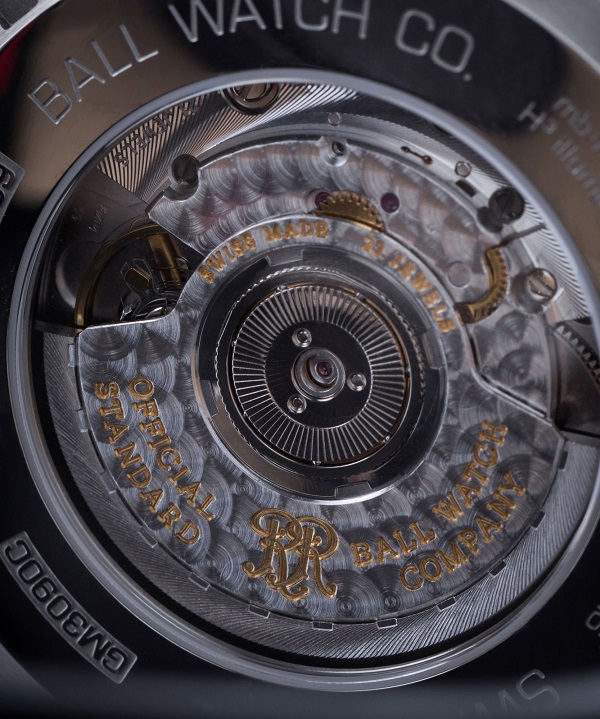 zegarek męski Ball Engineer Master II Pilot GMT Automatic gm3090c-llaj-bk mechanizm