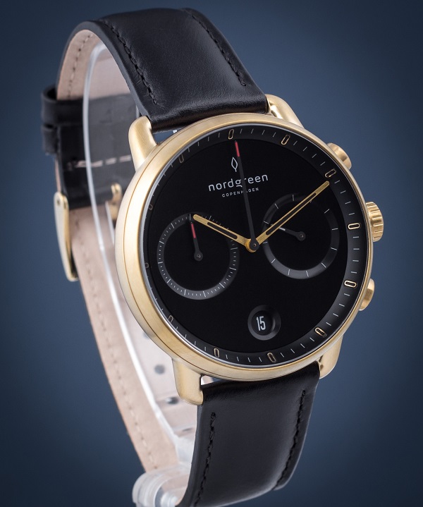 Zegarek męski Nordgreen Pioneer Chronograph PI42GOLEBLBL