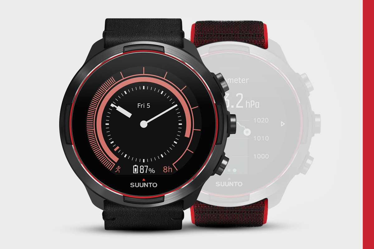 Suunto 9 Baro Red Wrist HR with Gift Box