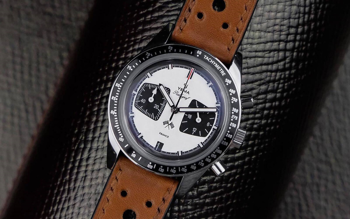 Zegarek męski Yema Rallygraf Panda Leather