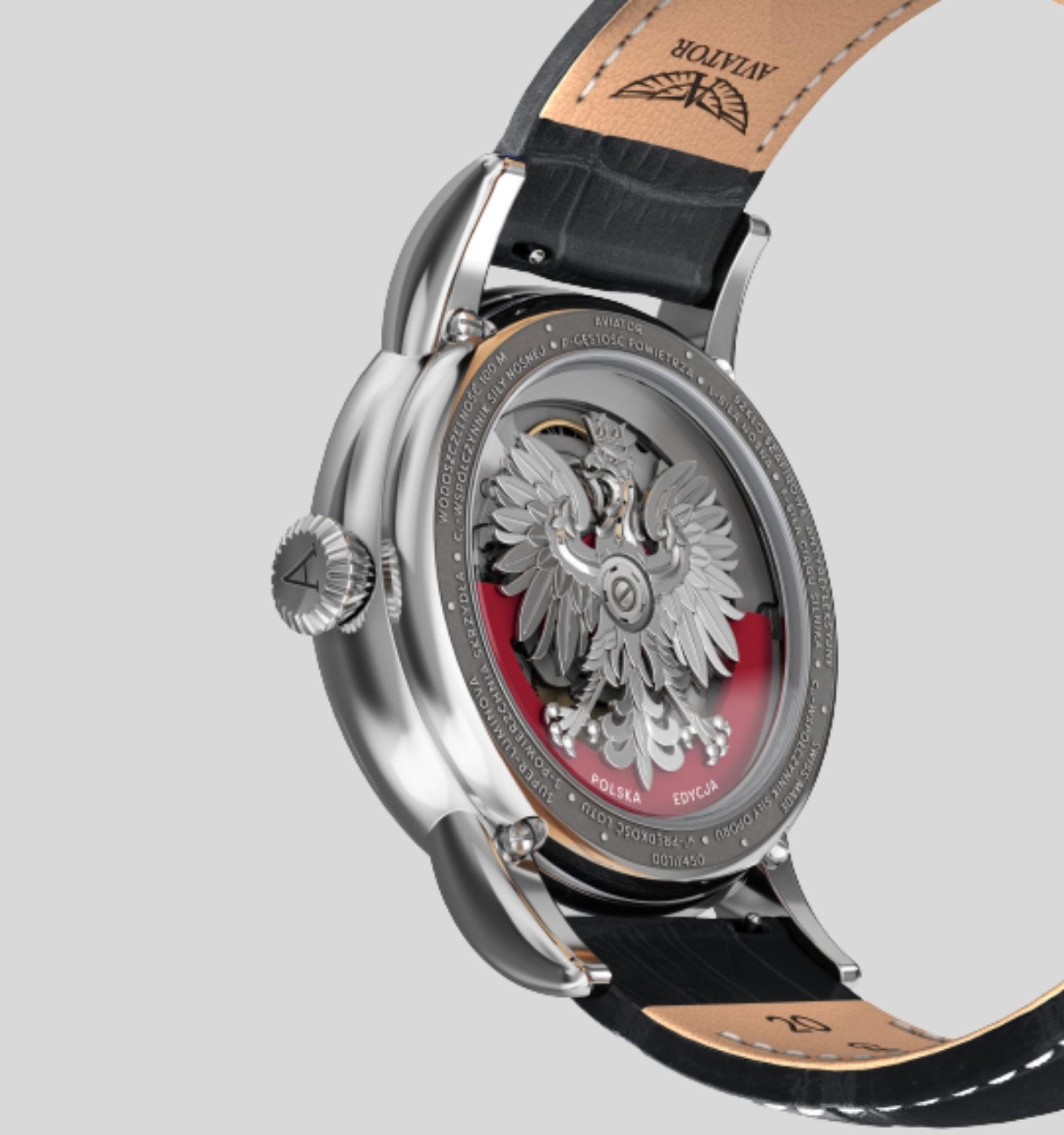 Zegarek męski Aviator Douglas Day-Date Polish Limited Edition