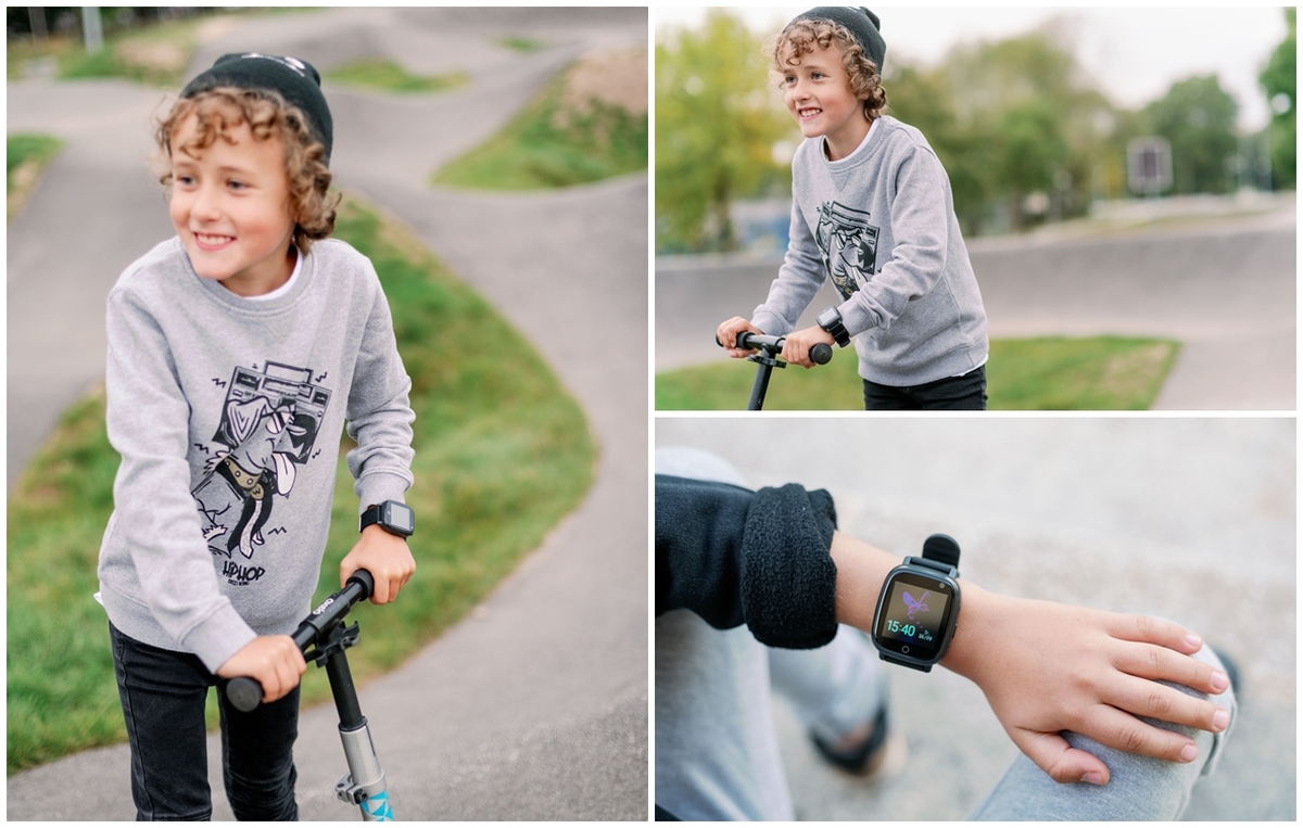 Garett Smartwatch Kids Life 4 RT z termometrem na ręku