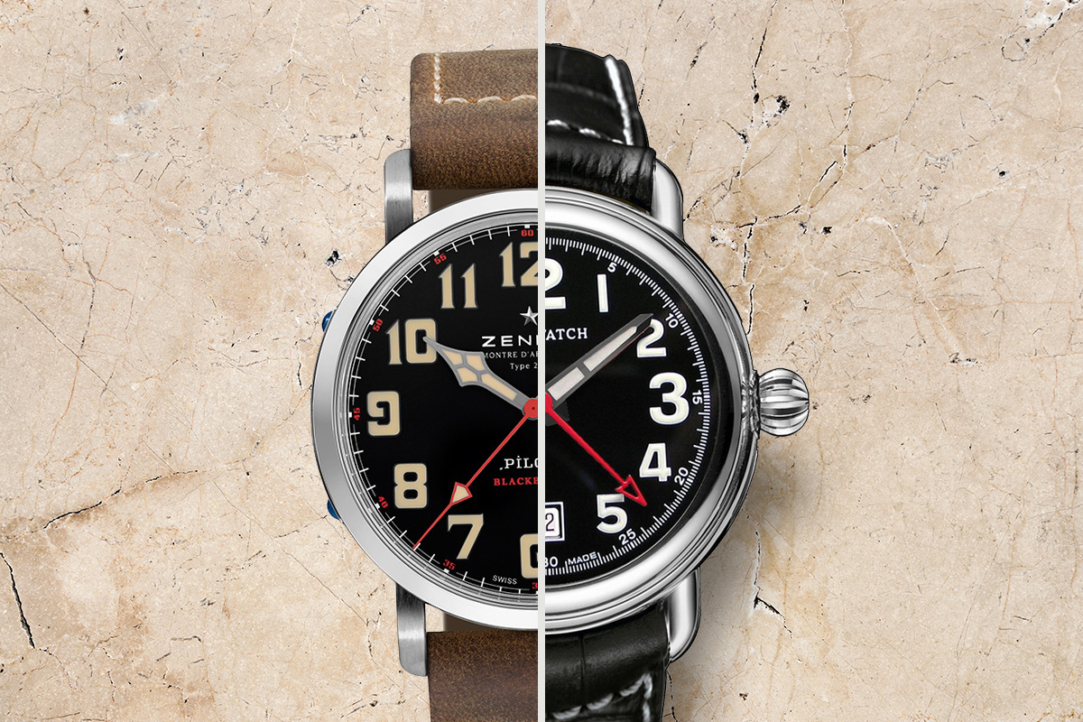 Zegarek męski Aerowatch 1945 Automatic i Zenith Pilot Homages