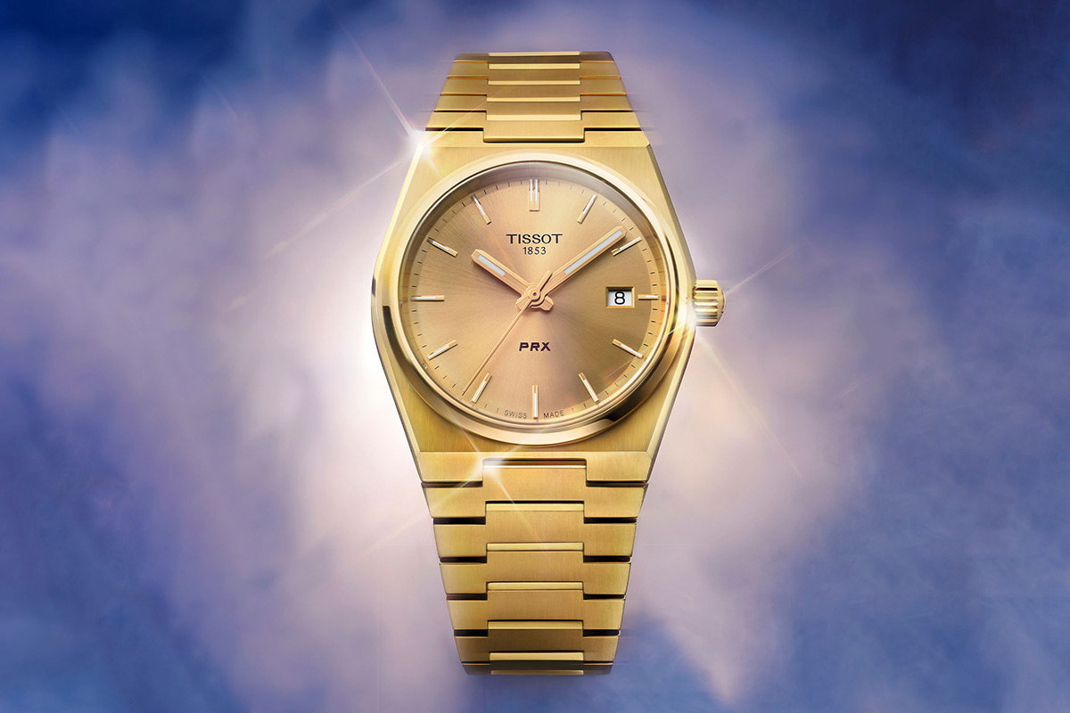 Złoty zegarek Tissot