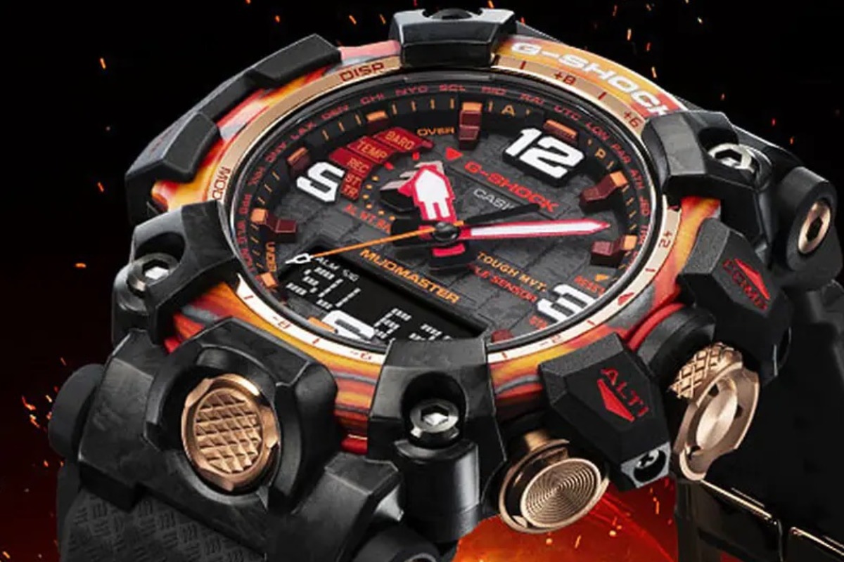 Zegarek G-SHOCK Master of G Mudmaster 40th Anniversary Flare Red Limited Edition GWG-2040FR-1A