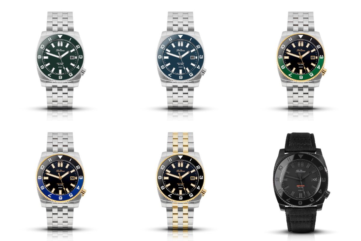 Kolekcja zegarków Balticus Deep Water kolory