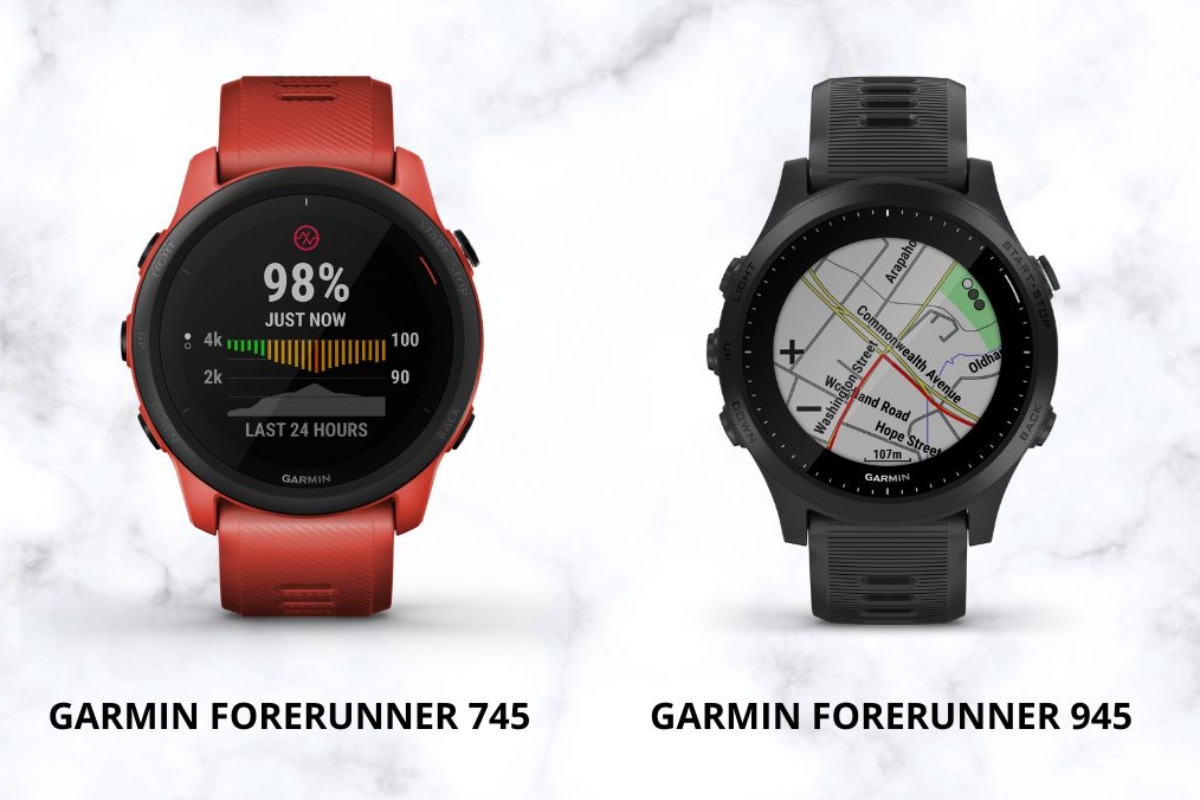Porównanie zegarków sportowych Garmin Forerunner 745 i Forerunner 945