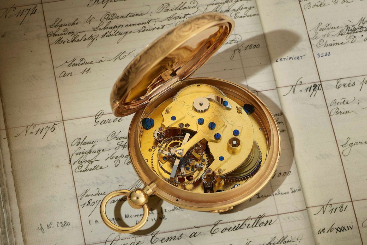 mechanizm tourbillon w zegarku Bregueta
