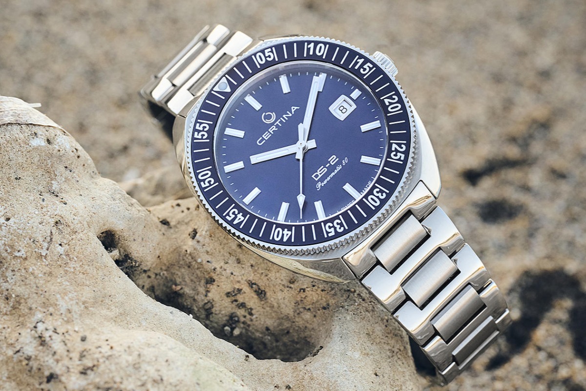zegarek męski marki certina ds tutning bezel
