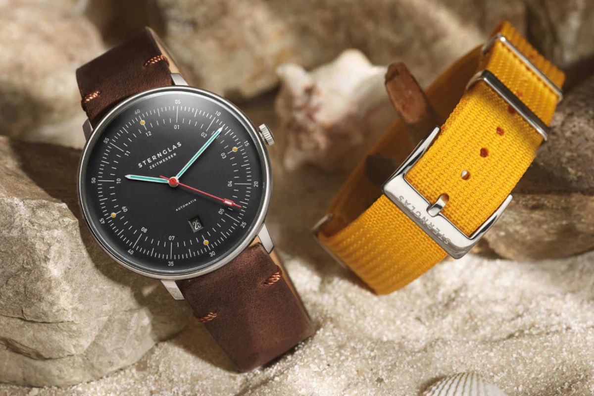 Sternglas Hamburg Automatik Edition Neuwerk pasek skórzany i materiałowy
