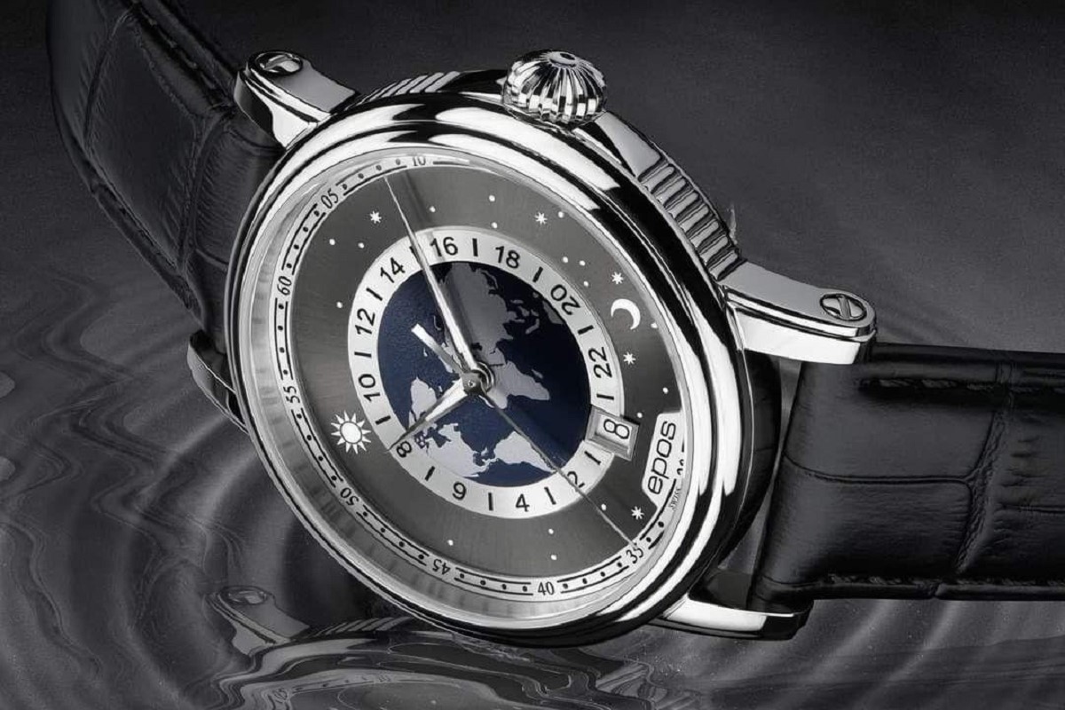 Zegarek męski epos Ouvre D'Art z fazami księżyca