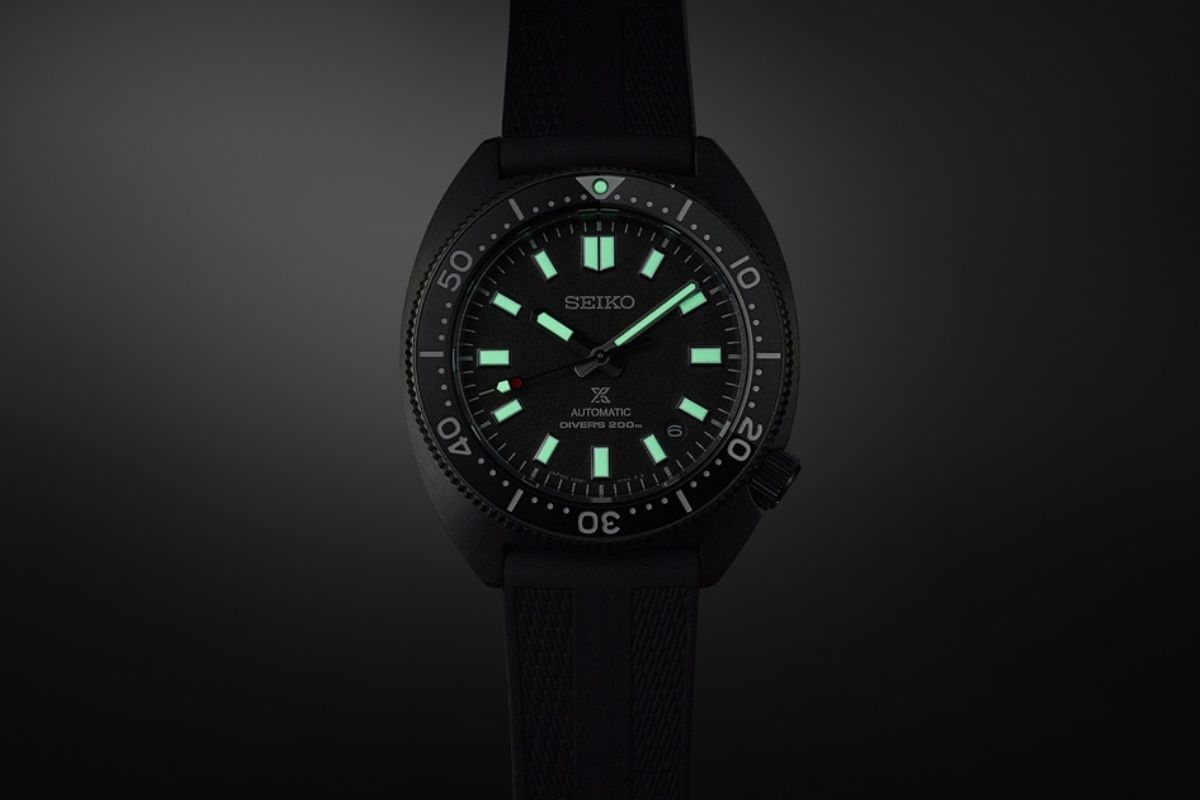 Seiko Prospex Divers Black Series Limited Edition SPB335J1 powłoka luminescencyjna