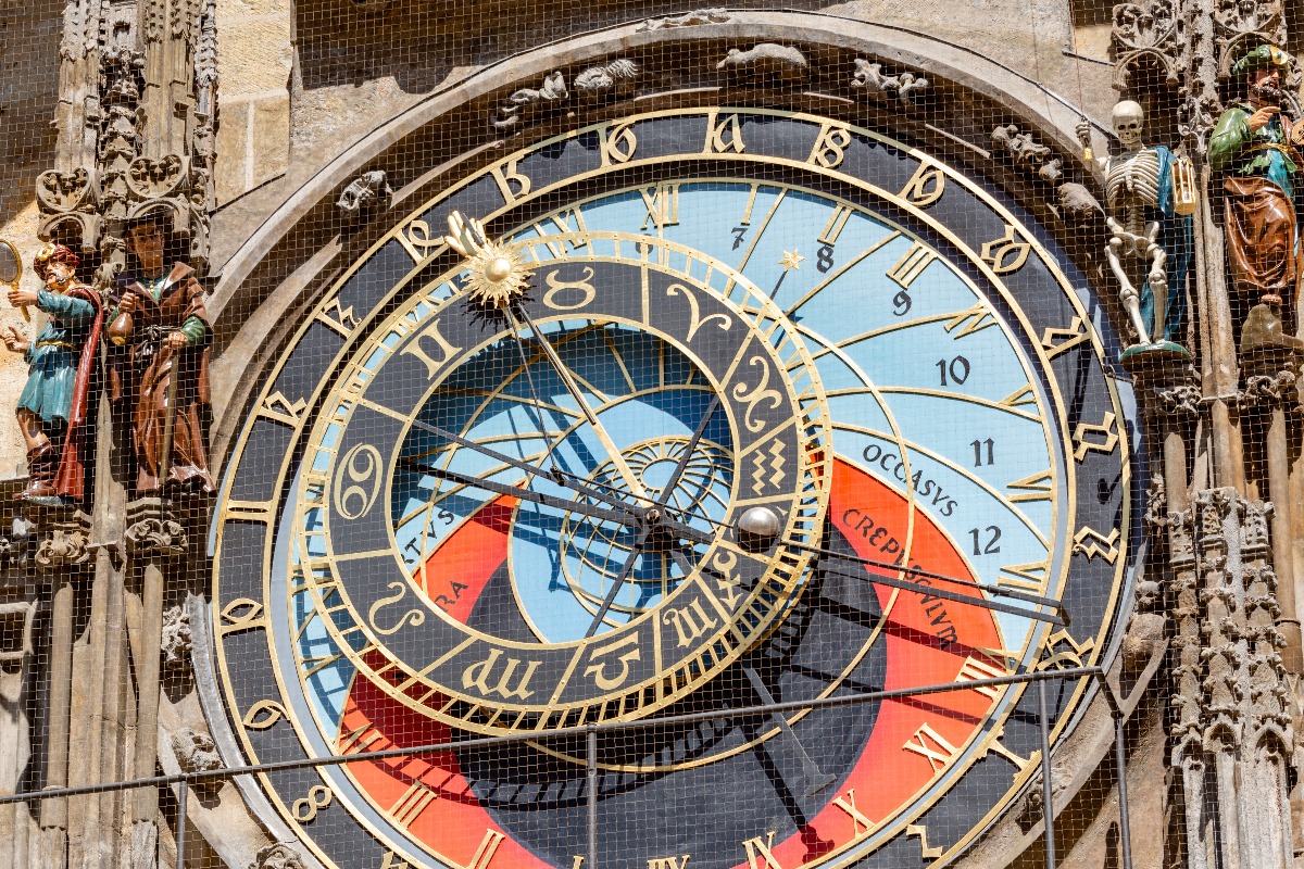 Tarcza zegara astronomicznego w Pradze