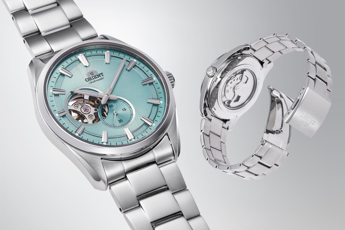 Orietn Contemporary Semi Skeleton Automatic niebieski