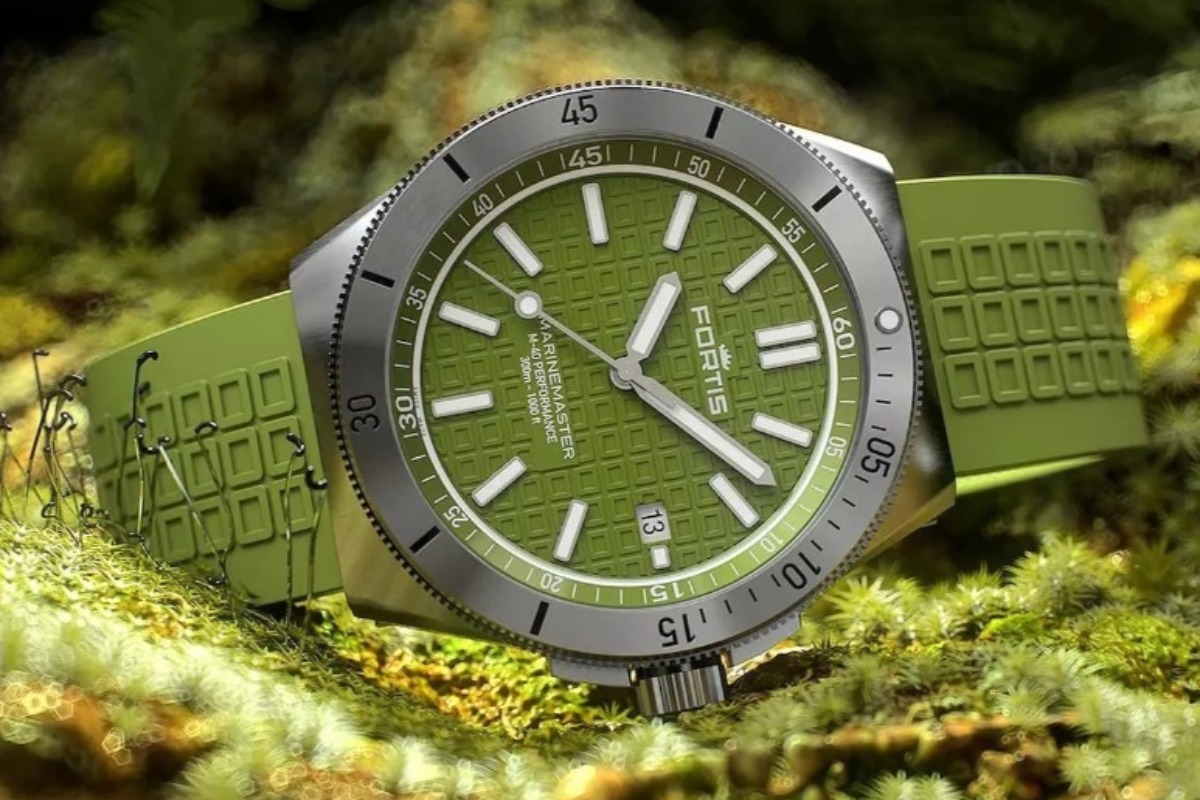 Zegarek Fortis Marinemaster M-40 Serenity z zieloną tarczą
