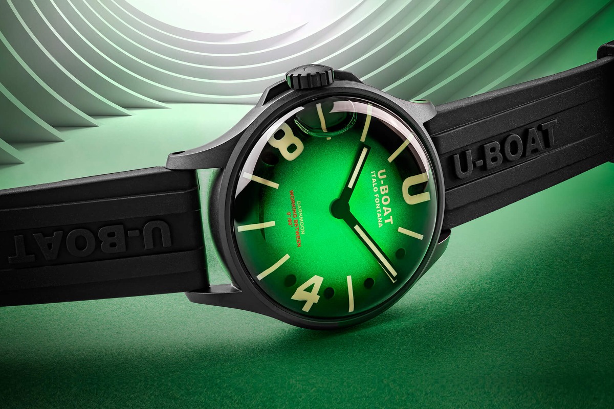 U-BOAT Darkmoon Green SS Soleil z zieloną tarczą