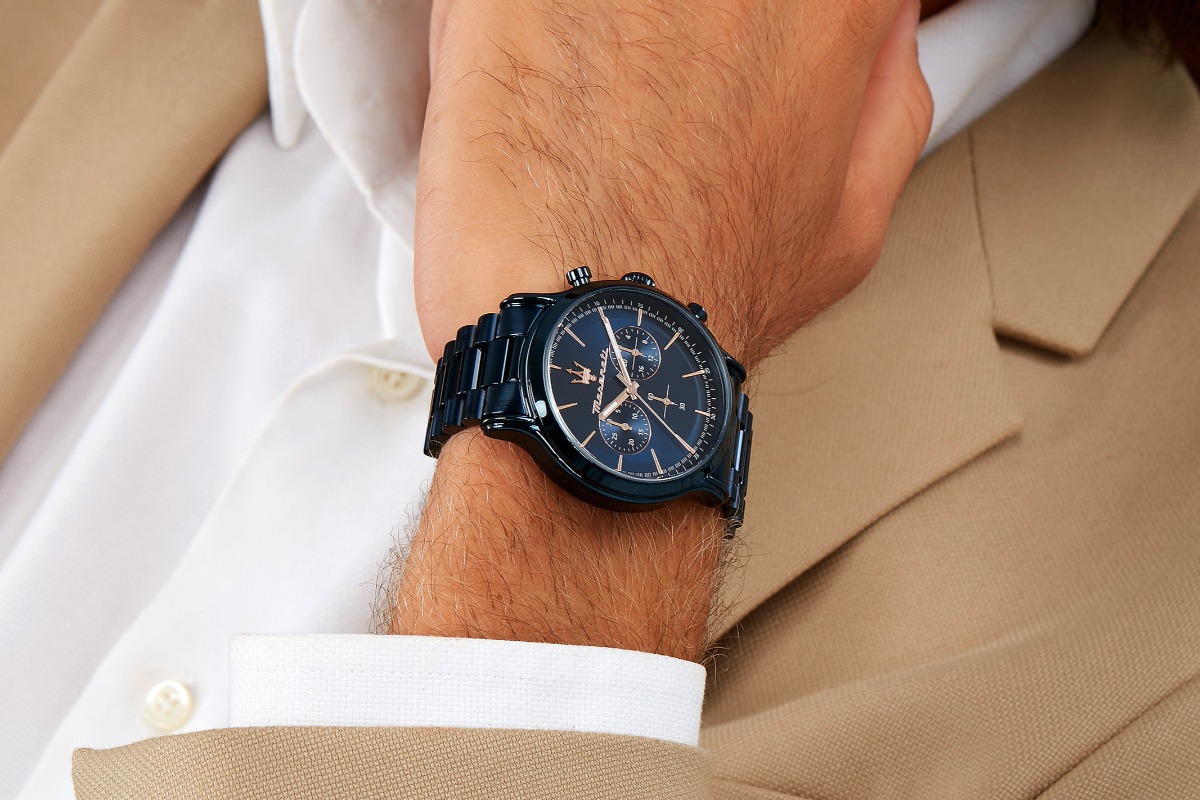 Zegarek męski Maserati Epoca Chronograph Blue Edition