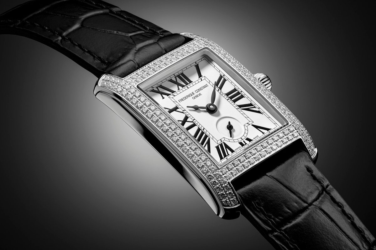 Zegarek Frederique Constant z diamentami