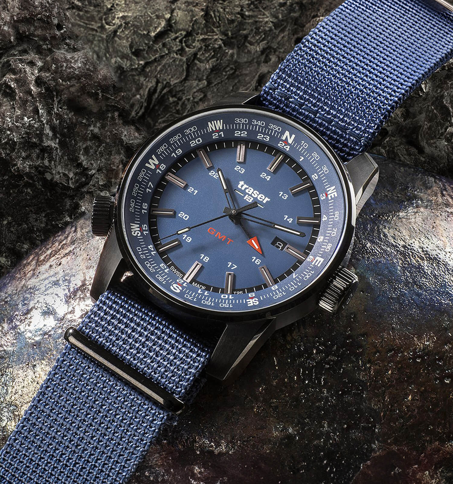 Zegarek męski Traser P68 Pathfinder GMT Blue