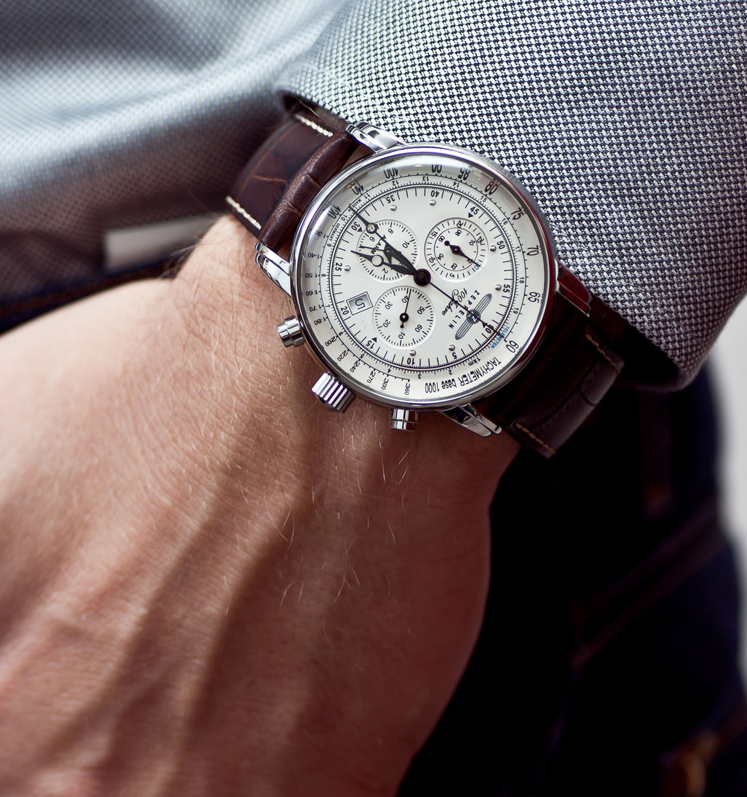 Zegarek męski Zeppelin 100 Years Zeppelin Chronograph Alarm