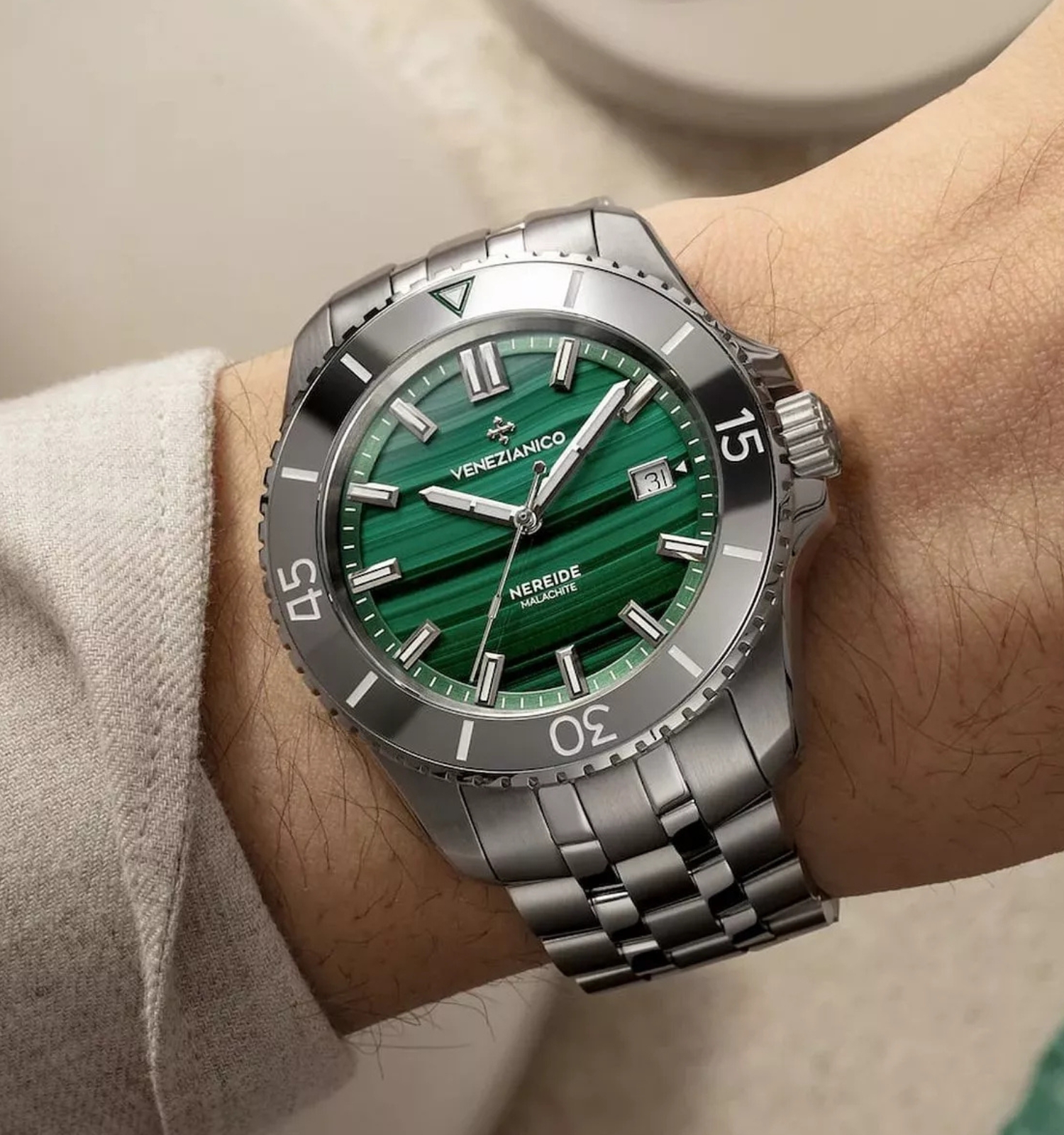 Zegarek męski Venezianico Nereide Malachite