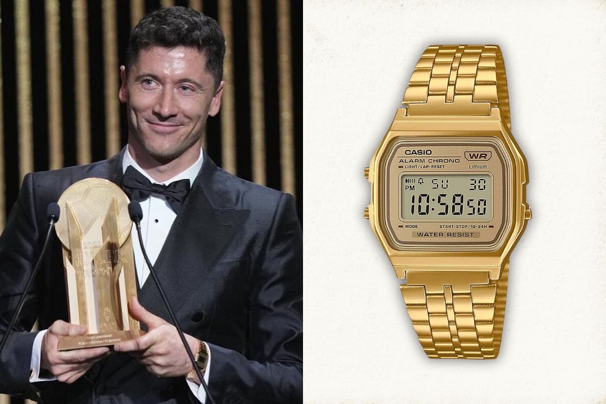 Zegarek Roberta Lewandowskiego Casio Vintage