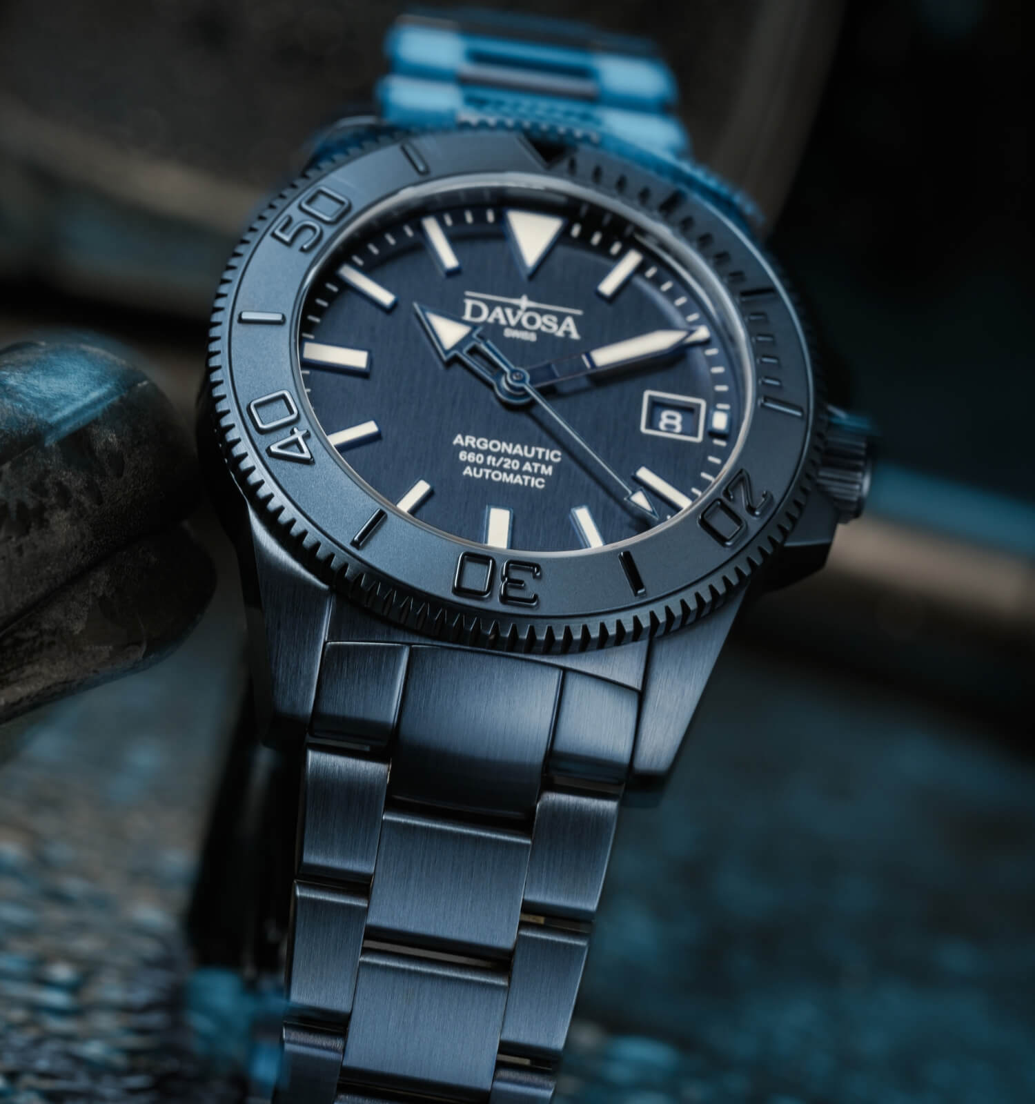 Zegarek męski Davosa Argonautic 39 Monochrome  Automatic Limited Edition
