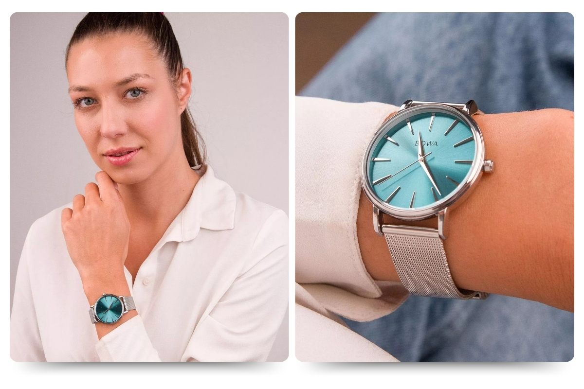 Zdjęcia zegarków na modelach