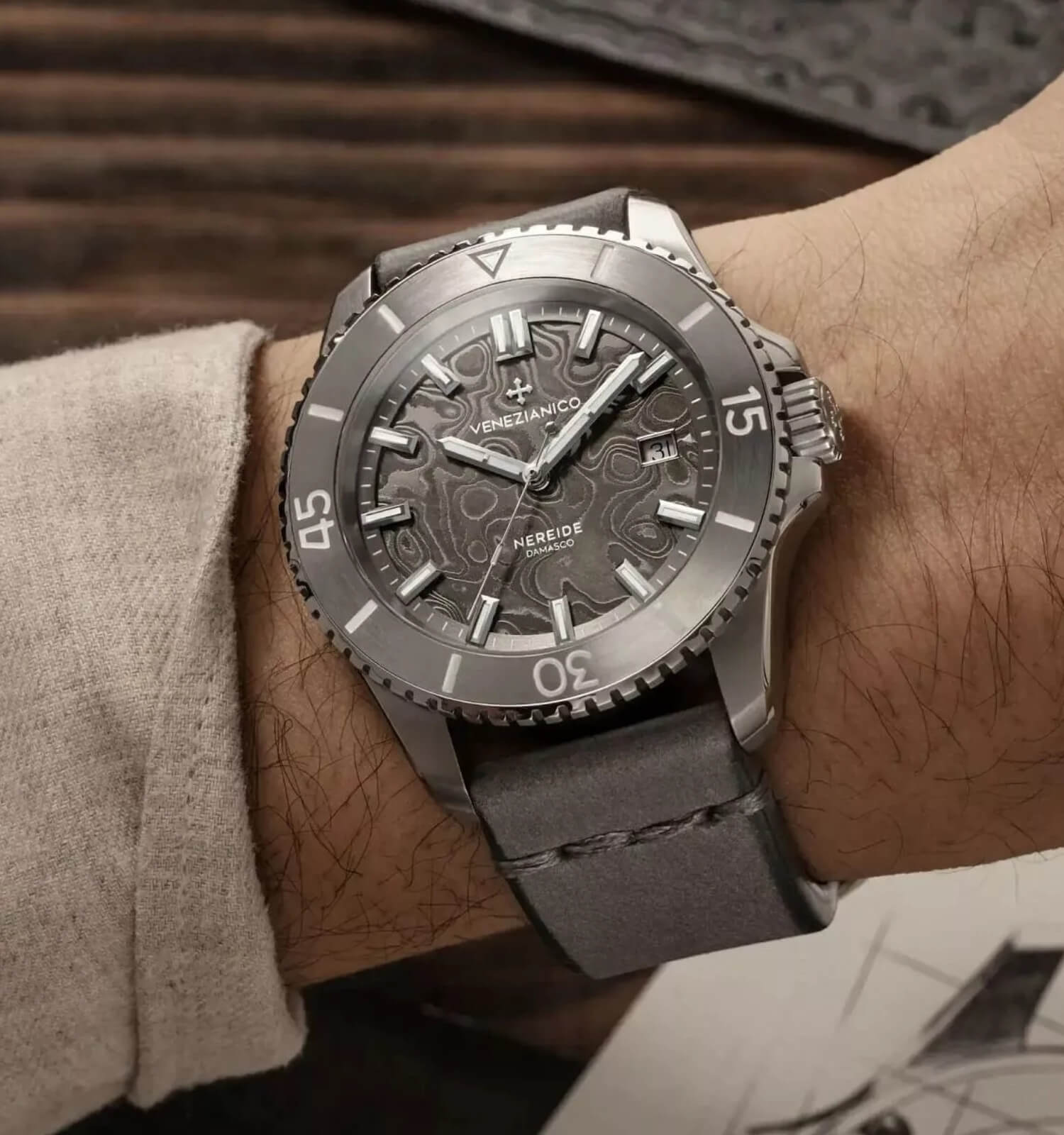 Zegarek męski Venezianico Nereide-42 Damasco Automatic