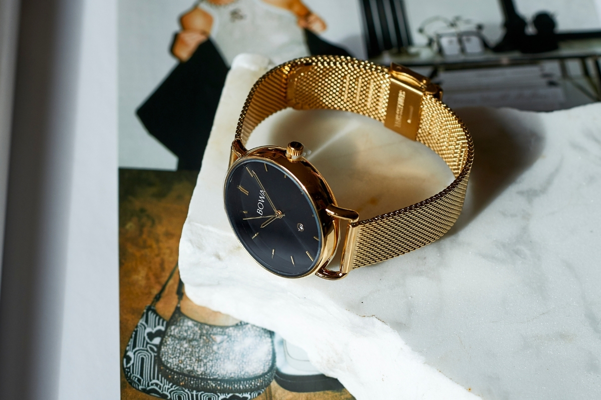 BOWA Milan Black-Gold Mesh
