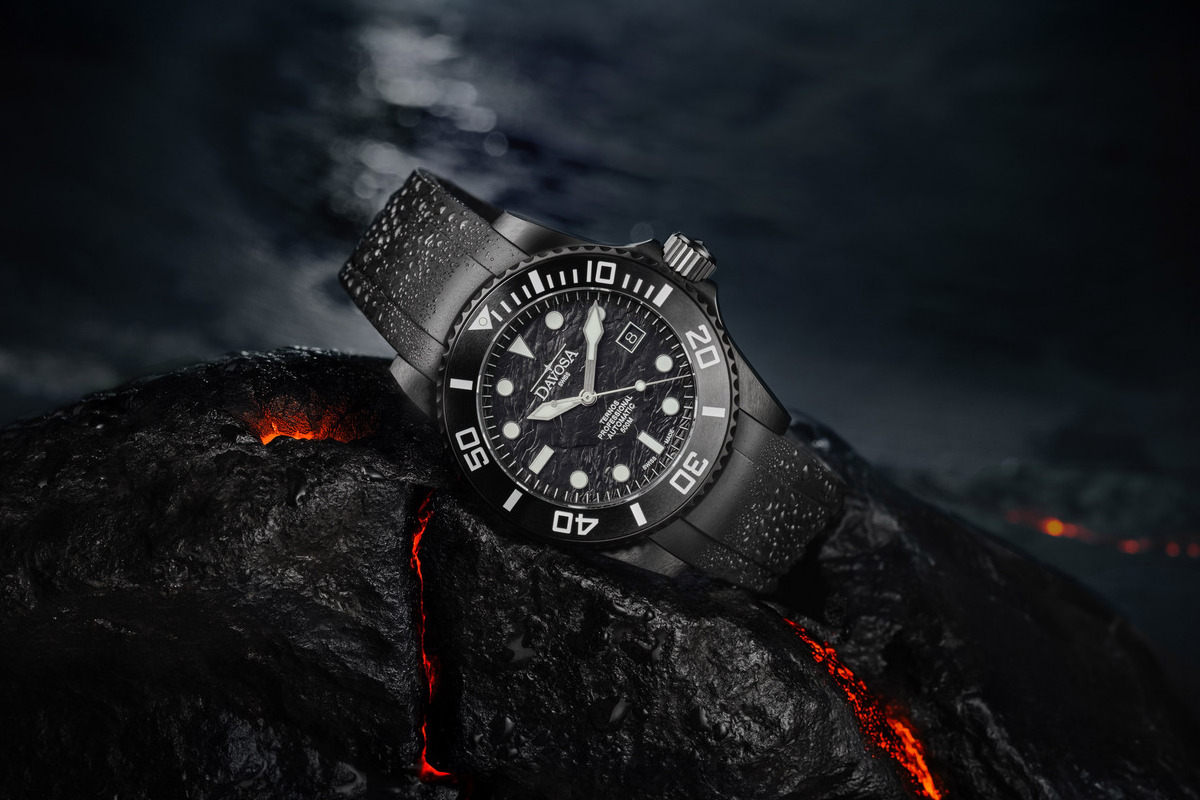 Zegarek męski Davosa Ternos Professional Black Rock Automatic Limited Edition
