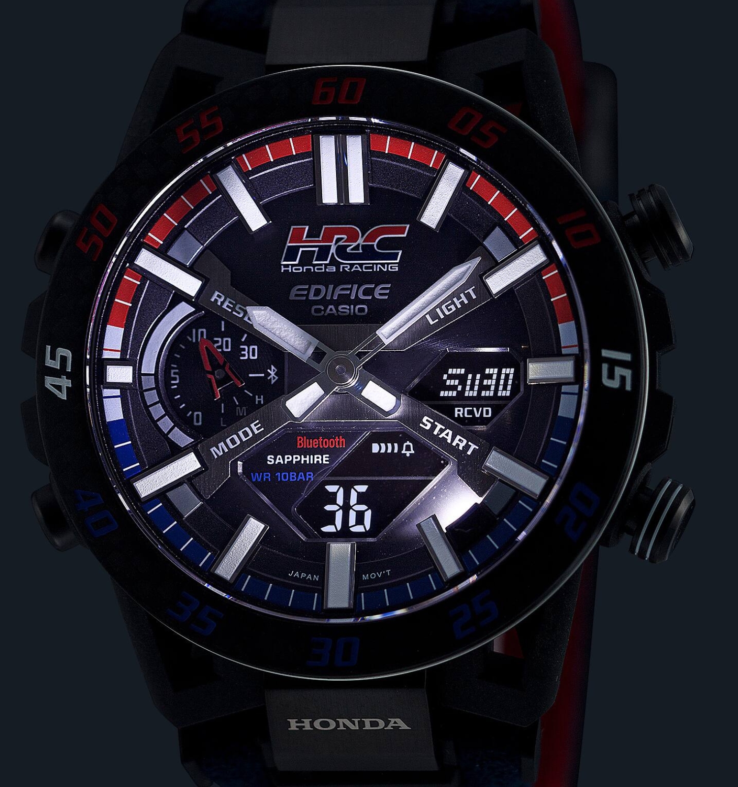 Zegarek męski Casio EDIFICE Sospencione Honda Racing Solar Bluetooth