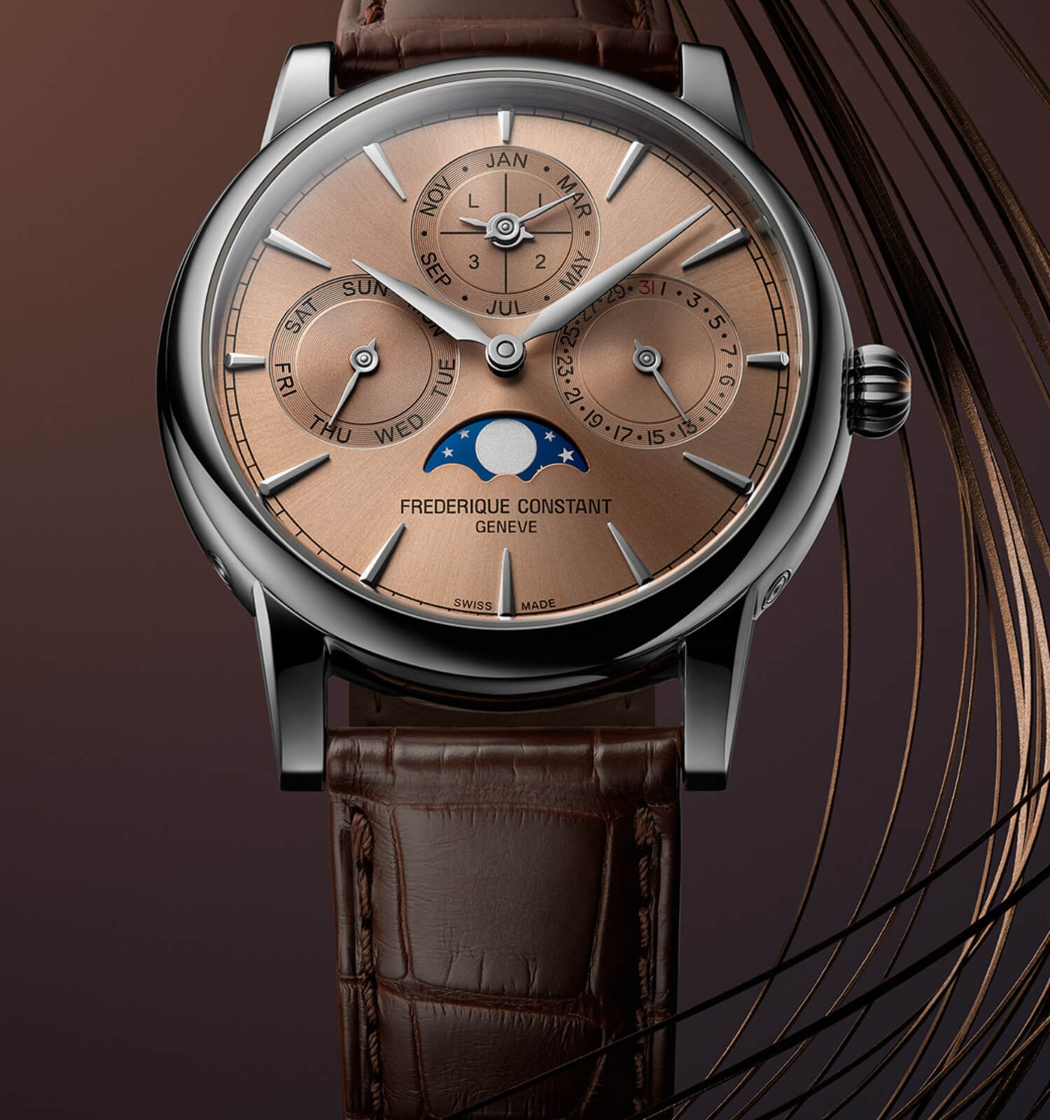 Zegarek męski Frederique Constant Perpetual Calendar Automatic