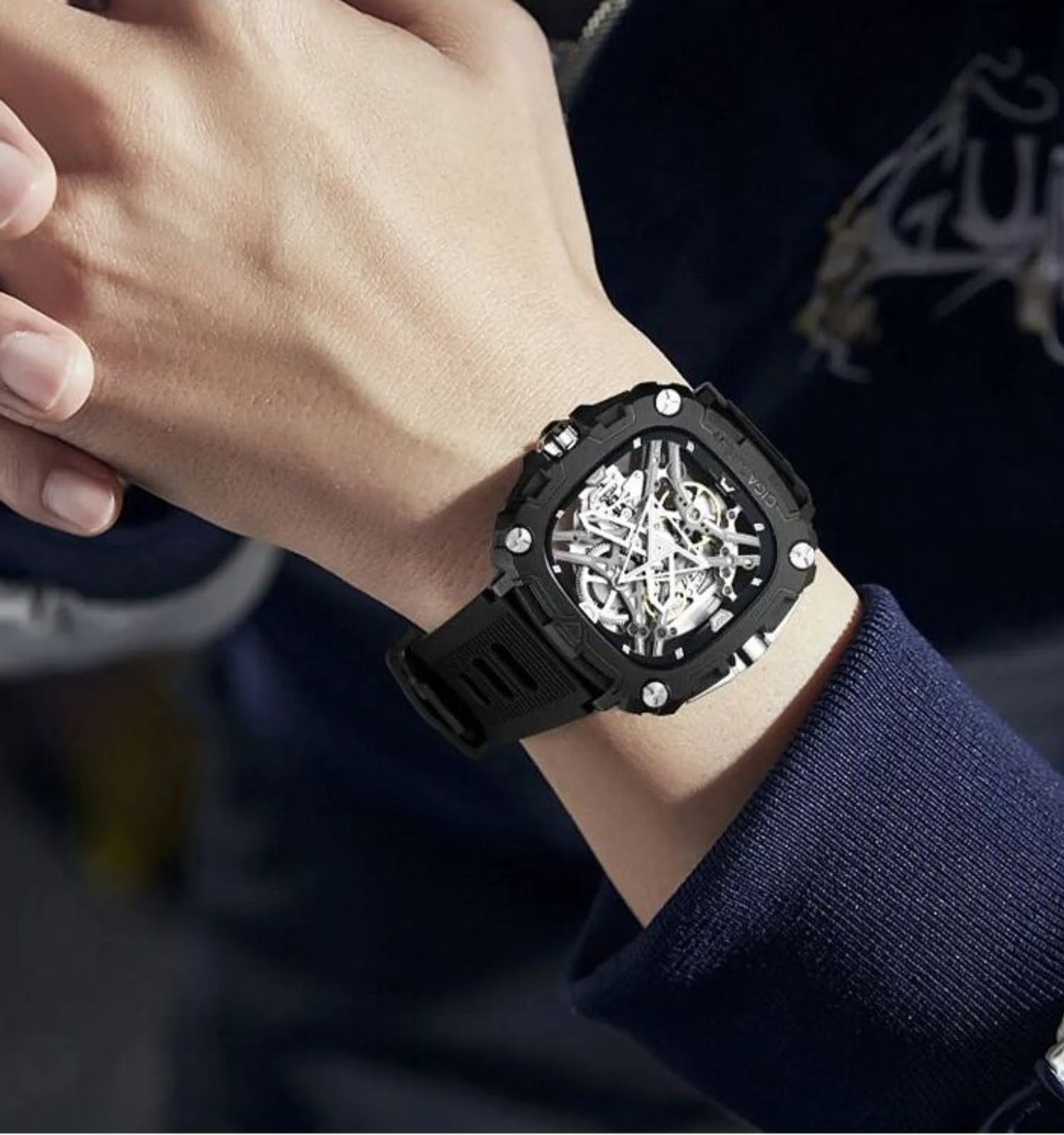 Zegarek męski Ciga Design X Series Eye of Horus Skeleton Automatic