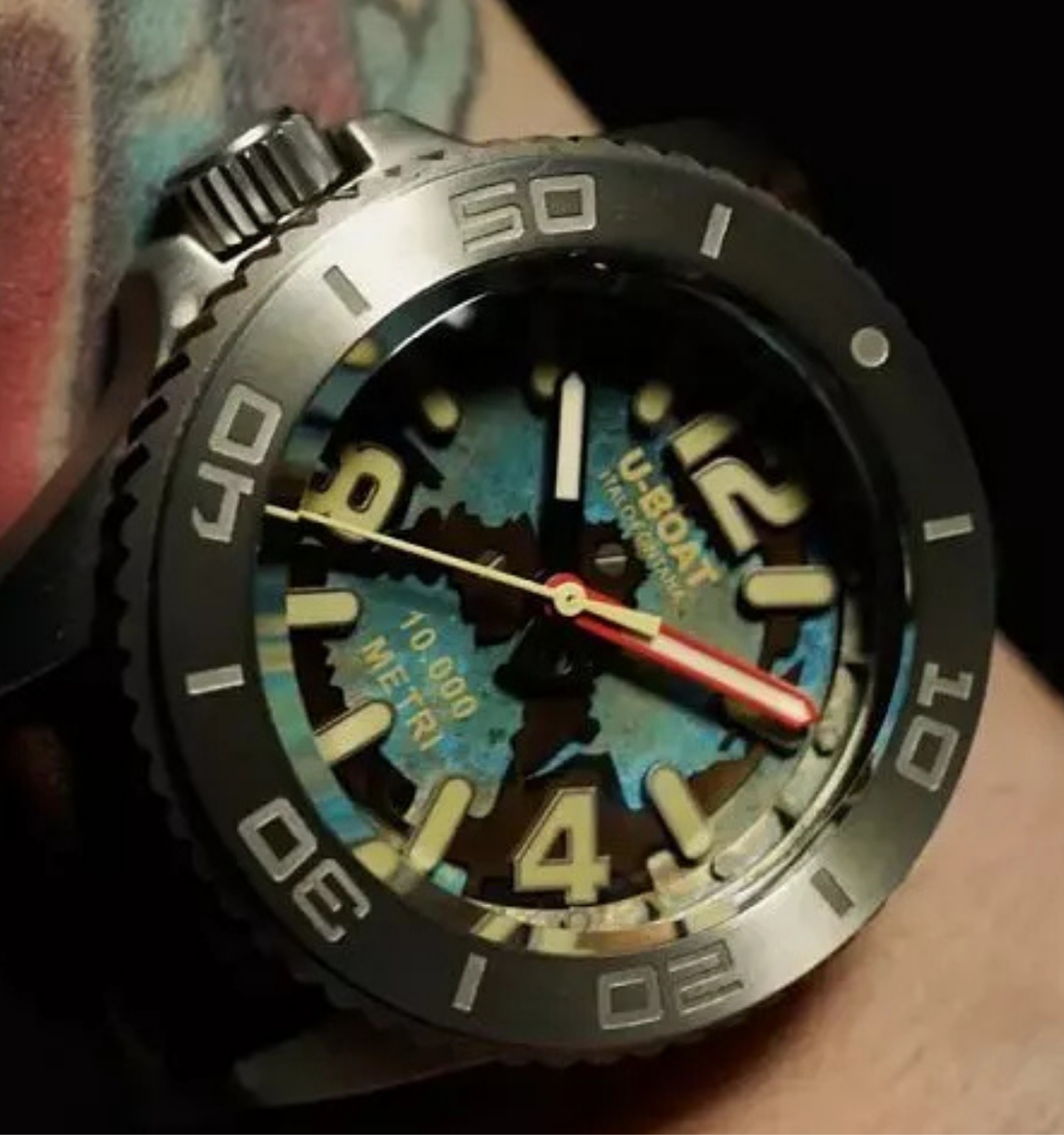 Zegarek męski U-BOAT Profondo 10000 MT Automatic Limited Edition SET
